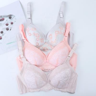 China Breathable Comfortable Lift Up Lace Nursing Bra Front Button Nursing Bra Wireless Maternity & Nursing Bras For Pregnant Woman for sale