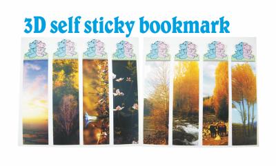 China Promotional 3D Colorful Custom Printed Bookmarks With Personalized Logos 30*125mm for sale