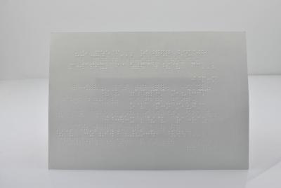 China Aangepast Digitaal Druk Concaaf Papier of Kartonnen Braille Flashcards, Karton Te koop