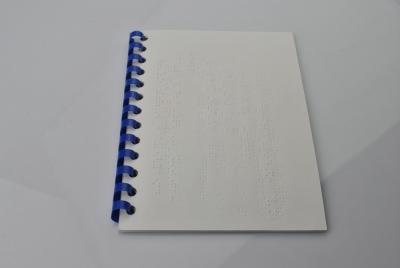 China Digital Paper Printing Cards Braille Picture Books With Special Colors For Kids Learning for sale