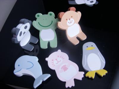 China OEM Portable Paper Removable Adhesive Animal Shaped Sticky Notes , Logo Note Pad for sale