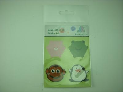 Cina Materiale PET ROHS, Pig Monkey Frog Penguin Shap personalizzato stampato segnalibri per classificare in vendita