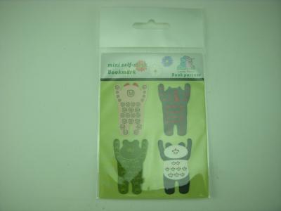 China PET Material Colorful Panda Shaped Custom Printed Bookmarks With Lovely Cartoon Animals for sale