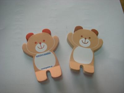 China Personalized Colourful Paper Self-Adhesive Bear Shaped Sticky Notes , Small Note Pads for sale