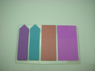 China Pocket Memo Pad , PET Colorful Simple Customized Sticky Notes With Custom Logo for sale