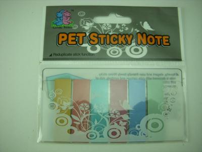 Cina PET Pocket personalizzati Sticky Note Memo, unico adesivo personalizzato stampato Post che it Notes in vendita