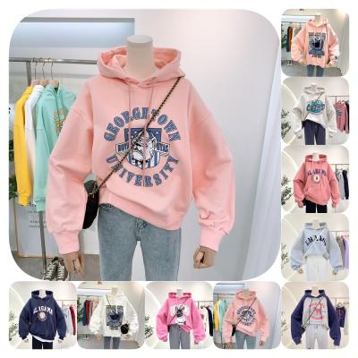 China Hot-selling cheap wool anti-shrink striped thickened soft pink hoodies for lovely couple hoodies for women for sale