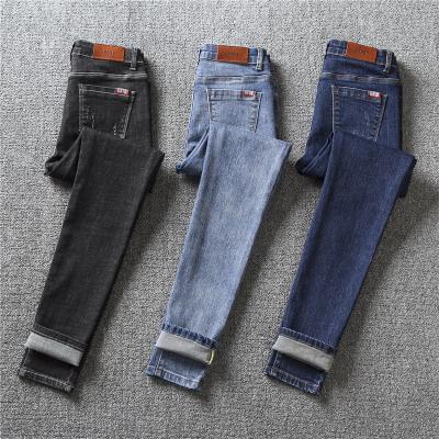 China New Fashion Retro Blue Jeans Style High-waisted Breathable Custom Basic Single Button Fly Slim Fit For Women Jeans for sale