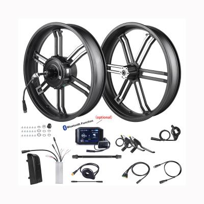 China Two Rim Bafang Hub Motor 48V 750W Electric Integrate Motor Wheel Electric Bike Conversion Kit For 20inch Fat Bike Rear Drive Motor for sale