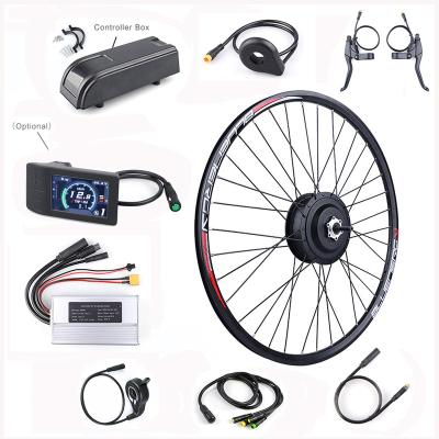 China Akkubici only wheel bafang 36v 250w bike kit motor 11.6/14/17.4ah lithium battery conversion kits for electric bikes 500C LCD display for sale