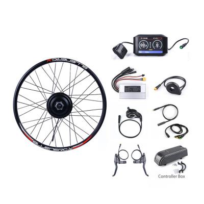 China Spoke Wheel Akkubici BAFANG Rear Hub Motor Kit D/DC Type With 750c LCD Display 8fun 48V 500W Electric Bike Conversion Kit for sale