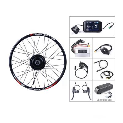 China BAFANG Electric Rear Hub Motor Kit Akkubici 8fun 48V 500W Tooth Spoke Wheel 750C Electric Bicycle Conversion Kit D/DC Type Blue Display for sale