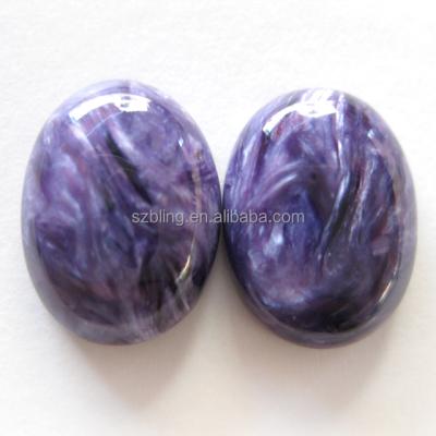 China Inlay For Most Inexpensive High Quality Charoite Gemstones Necklace Cabochon For Making Jewelry for sale