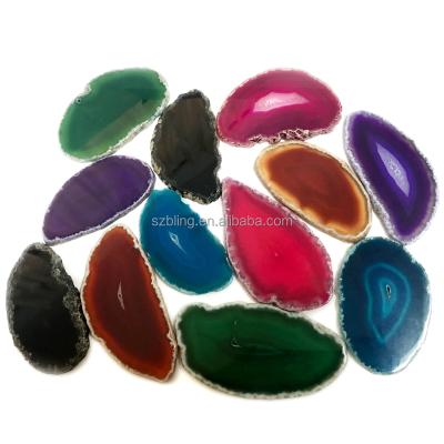 China Agate polishing slices for wedding decoration, agate slices place cards for sale