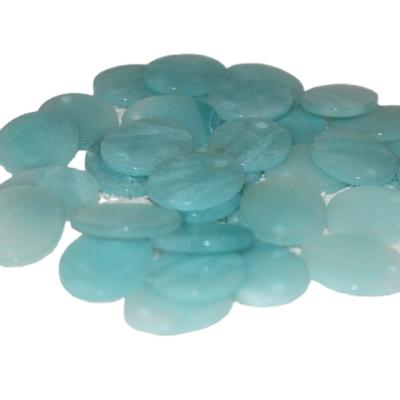 China Gemstone Natural Loose Amazonite Stone Discs, Jewelry Findings and Components AMZ-1801 for sale