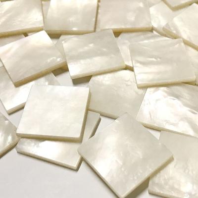 China Matte Custom Made White Pearly Squares, Matte Stones Squares for sale