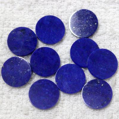 China Good quality round lapis lazuli polishing discs for making earrings for sale