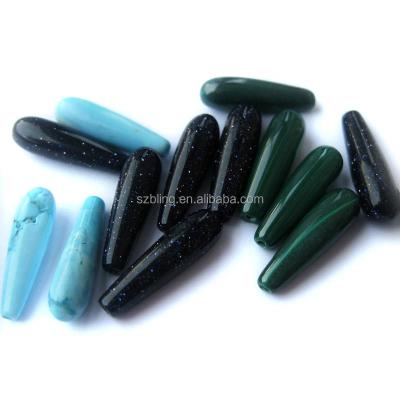 China Various Gemstone Plain Semi Precious Stone Teardrop , Drop Stone For Making Jewelry for sale