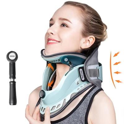 China Home Traction Cervical Device Medical Neck Brace Stretching Neck Physiotherapy Inflatable Neck Brace Correction Reduce Pain 12 for sale