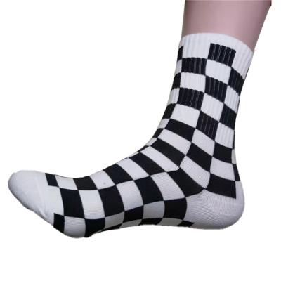 China Spandex cotton 83% 14.8% 2.2% polyester fiber new original hot sale products fashion socks cartoon ladies bump tube medium women's socks for sale