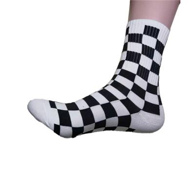 China Happy Women's Show Fashion Goods Spandex 2.2% Cotton 83% Polyester Fiber 14.8% Sporty Socks Lady Jacquard Crew Sock None for sale