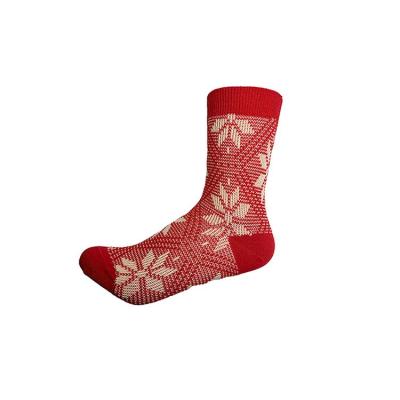 China Cotton 83% 14.8% 2.2% Polyester Fiber Spandex Hot Sale Fashion Chinese Red Ladies Sock Hot Sale Socks For Ladies for sale