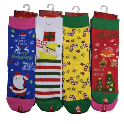 China New Fashion Sporty Ladies Christmas Santa Socks Original Foreign Trade Big Red Socks for sale