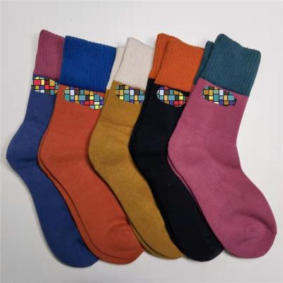 China Winter Terry Floor Socks Cotton Color thick 2.2% cotton 83% 14.8% polyester fiber spandex 2.2% promotion price terry socks for sale