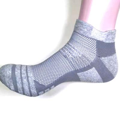 China Sporty New Style Crew Bamboo Men's Ankle Socks With Half Terry for sale