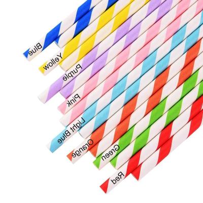 China Fun Hot Bend Disposable Milk Drink Paper Biodegradable Disposable Straw for sale