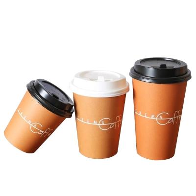 China Disposable Paper Cups 16oz Disposable Environmental Friendly Paper Coffee For Cup for sale