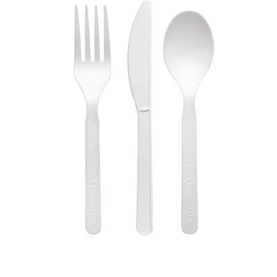 China CPLA Disposable Biodegradable Premium Utensil Compostable Cutlery Cutlery for sale