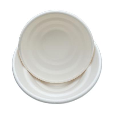 China Modern New Design 300ml White Eco Friendly Biodegradable Bagasse Disposable Bowl for sale