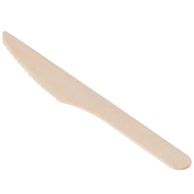 China Moq Art Handle Butter Knife Fork Disposable Plain Wooden Low Work Tableware for sale