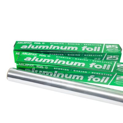 China Colorful Widely Used Sheet 18 Inch Food Aluminum Foil Roll In 12x1000 Roll for sale