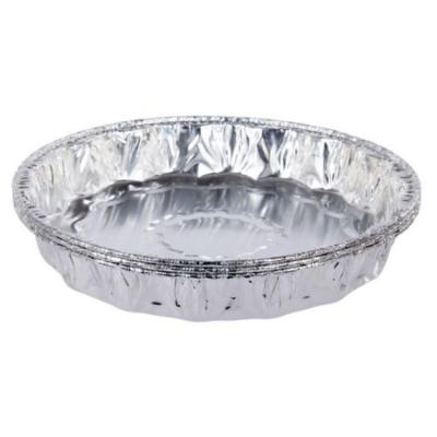 China Eco-friendly Bakery Tray Round Aluminum Foil Container With Lid for sale