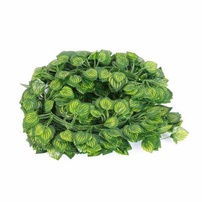 China Direct Sales Natural Stock Plant Touch Hanging Silk Fabric And Plastic Ivy Begonia Leaves Vines Garland Plants Artificial Greenery Creeper for sale