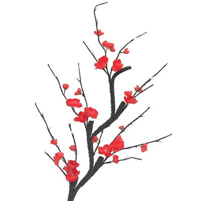 China Factory Natural Supply Artificial Realistic Touch Flowers in Vase Country Style Plum Blossom Branches Flowers Artificial Home Decoration for sale