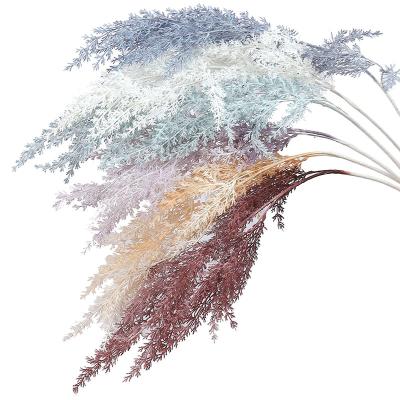 China New product touch artificial flower long branch artificial flower ear rice hotel wedding room decoration frost natural ceiling wall for sale