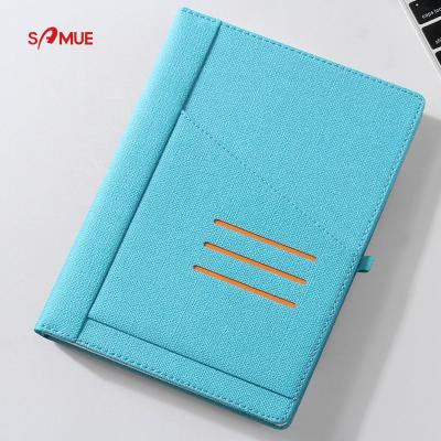 China High Quality/Simple Style/New Design 2020 Kraft Paper PU Colorful Promotional Notebook Leather Cover With Pen Loop for sale