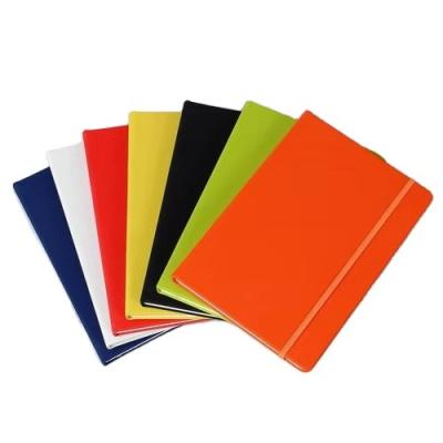 China Gift/Office/School/Promotion/Travel PU A5 Hardcover Custom Leather Notebook with Elastic Band for sale