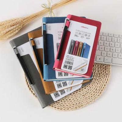 China Wholesale A5 PU Leather Hardcover Notepad Notebook Journal Notebook with Pen Loop and Tags for sale