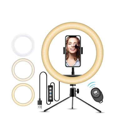 China Youtube Live Broadcasting Lamp Ring Light Stand Selfie Light led by 12inch Ring With Phone Holder 12 inch for sale