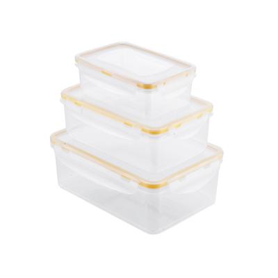 China Microwavable Classic Rectangle Boxes Food Fridge Kitchen Storage and Organization Transparent Plastic Cool Fresh Keeping Containers for sale