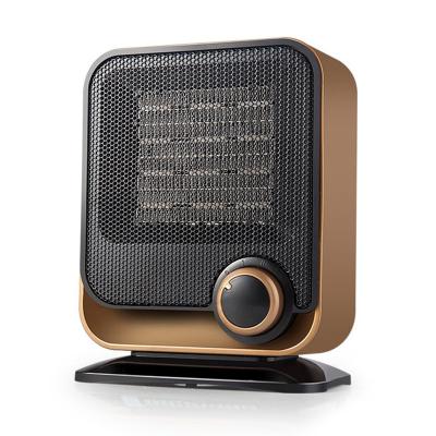 China Mini Space Heater Office Desktop Ceramic Low Consumption Household PTC Electric Heaters Fan Energy Saving Efficient Indoor 1500W Wholesale for sale