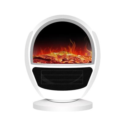 China Hotel Hot Sale Flame Heater Portable Mini Fan Heater 2000W Home Simulated Air Constant Temperature Electric Heating Wire for sale