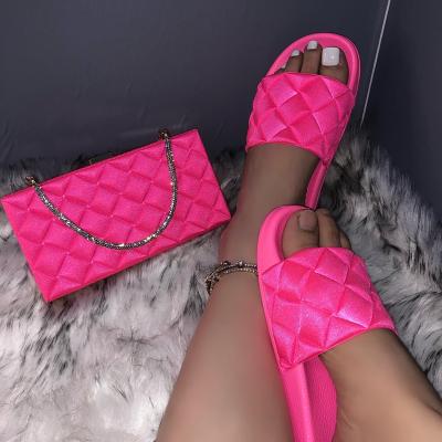 China Fashion purse and sandals set women 2021 matching purses and purse and shoes ladies handbag for sale