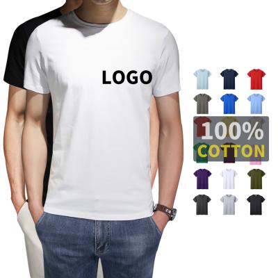 China Custom Anti-Wrinkle Plain T-shirt Logo T Shirts Tees For Men 2021 Stylish for sale