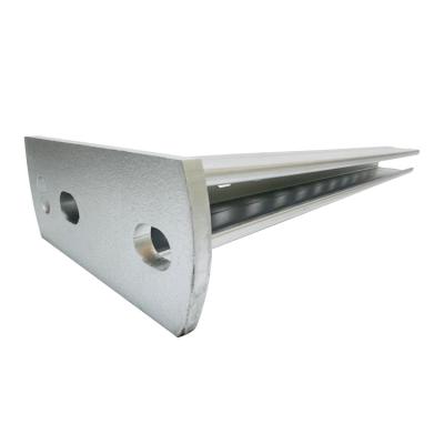 China High Quality Strong Rail Structure Steel Transit Fixing Rail Silver Bracket for sale