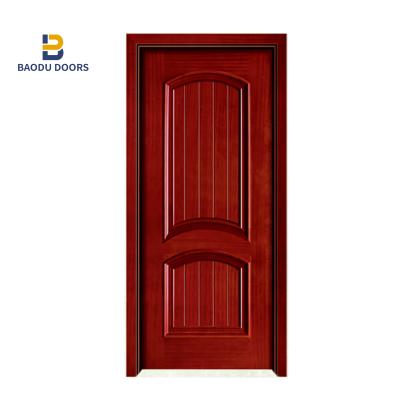 China modern wood door for apartment door cheap solid wood price in india with real wood door for sale